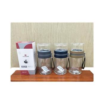 Kuangdi tea water separation tea maker high borosilicate glass cup