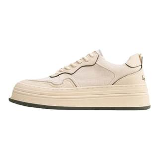 Madden-turnschuhe für herren mit dicken sohlen, weiße low-top-schuhe aus atmungsaktivem retro-leinen, vielseitige freizeitschuhe
