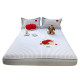 Cartoon embroidered mat and fitted sheet