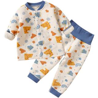 Baby underwear set triple layer quilted warm