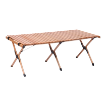 Tables et chaises pliantes dextérieur tables à rouleaux dœufs portables en bois massif tables de décrochage fournitures de camping autonomes tables de pique-nique pour barbecue