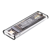 Transparent m2 mobile hard drive box mobile nvme dual protocol to USB3 1 solid state drive external box M2Typec