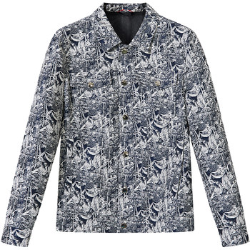 Bm european printed retro men's denim jacket 2025 new popular lapel jacket men's casual top trendy