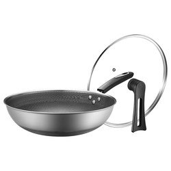[New Product]Supor Non-Stick Pan Household Stir-Fry Pan 316L Stainless Steel Cooking Pan Compatible with Induction Cooker and Gas Stove