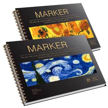 Special drawing book with thickened marker pen