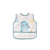 Betis eating smock baby food supplement waterproof and anti-dirty baby rice bag bib childrens reverse dressing apron