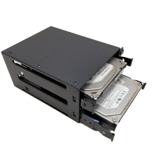 电脑硬盘3.5寸硬盘盒 减震硬盘盒 移动可装2个硬盘托架防震硬盘笼