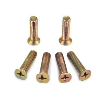Gb819 color zinc flat machine screw counterscrew
