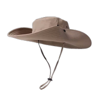 Western cowboy hat desert grassland Xinjiang and western Sichuan large head mountaineering hat outdoor fisherman hat sun protection and sunshade