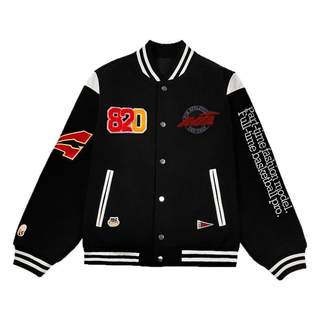 【蔡徐坤同款】AVIA爱威亚官方棒球服运动外套复古棒球衣外套夹克