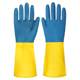 耐酸碱手套乳胶防水橡胶劳保工作耐磨防腐蚀工业清洗油烟机专用