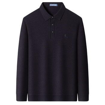 Montagut men's polo shirt contains sheep wool