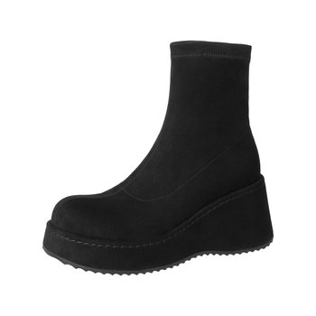 Millie s/millie thick-soled small elastic boots