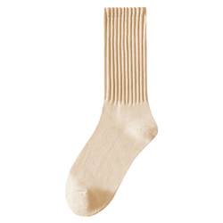 Zoyin Gift Box Japanese Thick Thread Socks Spring and Summer Men's Mid-Tube Socks Sports Pure Cotton Towel Bottom Thick Needle Long Socks Trendy