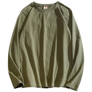 春秋装新款纯棉纯色长袖T恤白色打底衫帅中性男女装情侣款体恤