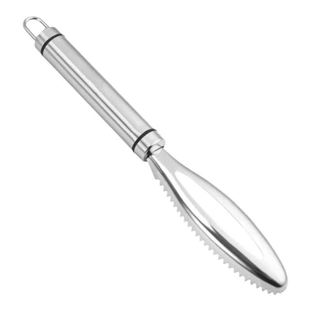 Stainless steel fish scale planing and scale removal tool