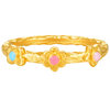 Honey Gold Jewelry Gold Ring Pure Gold Ancient Method Enamel Collection Small Wreath HGH1747