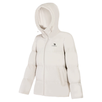 Camel Down Jacket for Men and Women Autumn Plush Sportswear Casual Lightweight Warm Clothing Windproof Hooded Duck Down Jacket