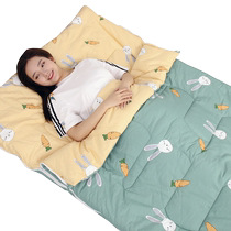 Pure Cotton Grown-up Sleeping Bag Adults Single Spring Autumn Winter Thickened Anti-Cold Office Students Childrens Nap Anti Kick Quilt