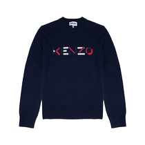 (Self-operated) KENZO womens versatile multi-color embroidered logo pullover sweater FA62PU5413LA