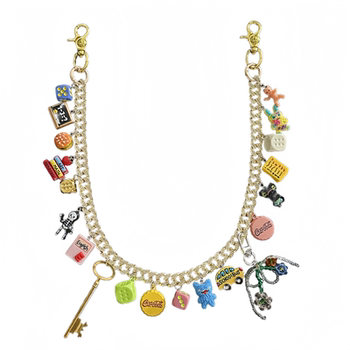 Ironworks dopamine gold diamond cuban pants chain