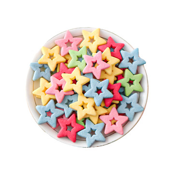 Christmas hollow star cookie cake decoration insert