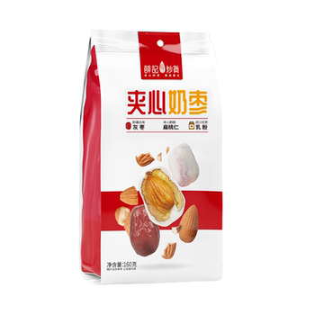 Xue ji roasted seeds, milk, dates and badan sandwich with snowflake xinjiang