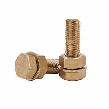 Brass outer hexagon bolt screw m6m10m12