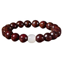 [비너스로 가득 찬] 작은 잎 rosewood hetian jade 팔찌