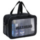 Men's travel amenity bag, portable dry and wet separation