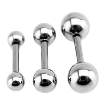 Shinma titanium steel basic double ball street style earrings