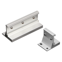 Side-mounted hanging rail sliding door hanging rail track complete set of kitchen door buffer damper hanging wheel frameless glass door hanging wheel