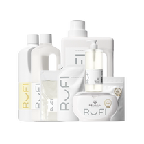 (Self-operated) RUFI fragranced laundry detergent has a long-lasting fragrance removes stains antibacterial and is affordable for home use.