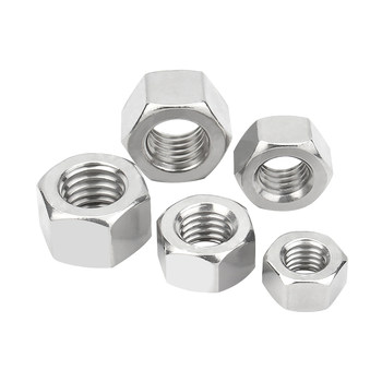 304 stainless steel nut hexagonal nut m2.5 small screw nut m1m2m3m4m5m6m8m10m12m16