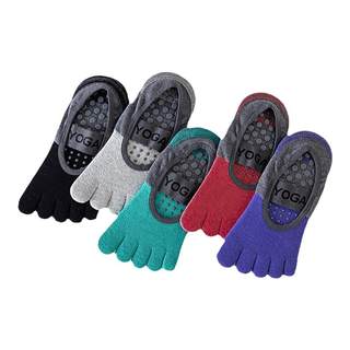 普拉提防滑五指袜短袜瑜伽袜子女透气四季款健身地板袜