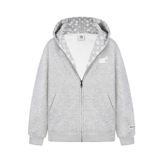 Darkage autumn and winter velvet zipper hooded sweatshirt