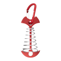 Aluminum alloy tent accessories outdoor camping canopy windproof rope ground nail hammer fish bone spring hook buckle fixed