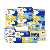 Tempo Depot Soft Tissue Mini Four-layer Thickened Daisy Box Portable 80 Tissues*18 Pack