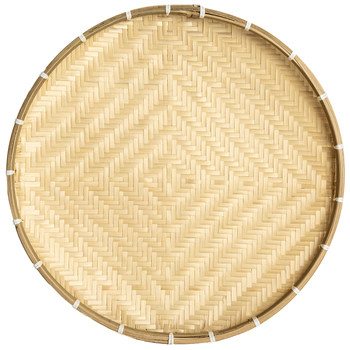 Bamboo sieve round dustpan storage for household drying