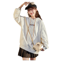 50% off new Tangshi 2024 early autumn new hooded sweatshirt for women colorful drawstring design trendy off-shoulder sweatshirt