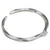 Hot Freedom S925 sterling silver single diamond open tail ring Möbius simple design versatile little finger silver jewelry ring