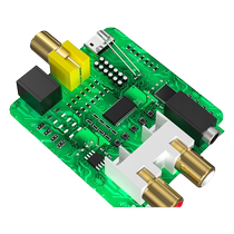 Maxtor MT-DA21 coaxial audio converter digital optical fiber spdif to 3 5 turns analog TV PS4 connected to power amplifier coaxial digital audio converter audio headphones