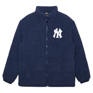 NewEra纽亦华MLB秋冬加厚保暖灯芯绒立领NY潮流棉服外套13488935