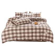 MUJI pure cotton quilt cover single piece 100 cotton washed cotton single quilt cover 150x200x230 quilt double