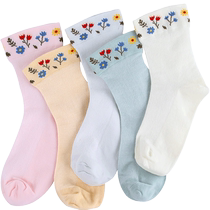 Maternal confinement socks maternity postpartum socks loose mouth non-pure cotton womens mid-calf stockings wide mouth loose spring autumn and summer