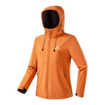 Ji neng outdoor soft shell jacket women's autumn and winter all-in-one plus velvet running windproof and waterproof hiking and mountaineering men's jacket