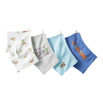 Catman childrens underwear boys pure cotton baby little boys four-corner boxer shorts medium and large childrens shorts summer thin section