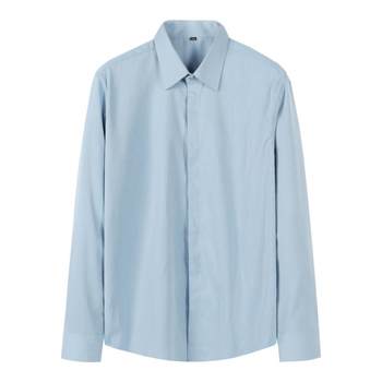 Pointed collar long sleeve business casual shirt