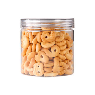 芃宝宝饼干零食数字母奶香高钙磨牙小饼干通搭配婴幼儿辅食80g/罐