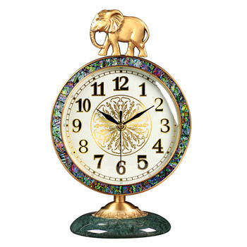 Auspicious ruyi silent ornament desk clock